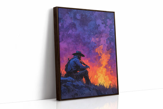 Cowboy's Fireside Serenade