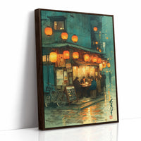 Lanterns Light The Rainy Street