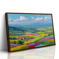 Tuscany Fields Dance In Rainbow Light