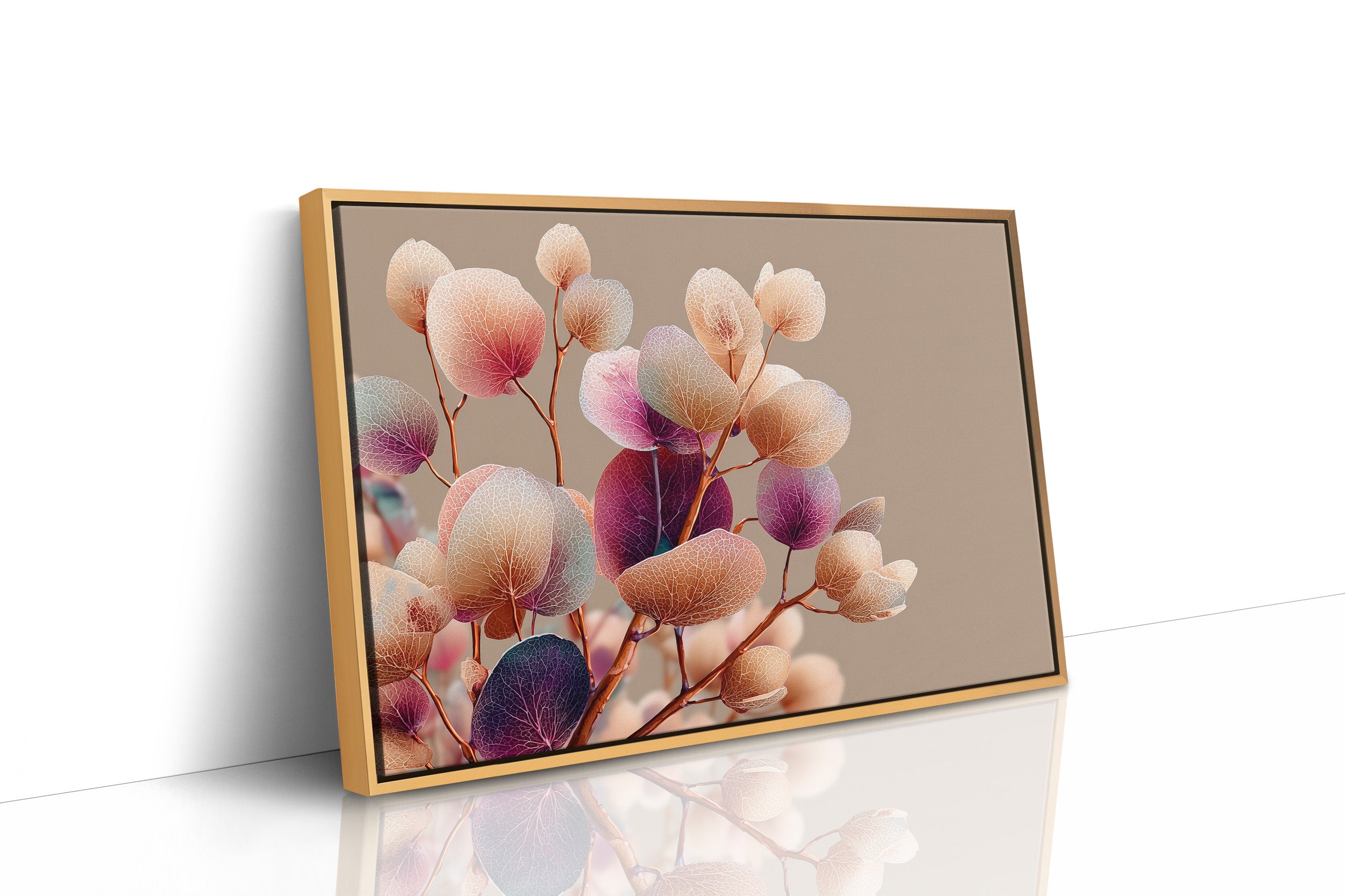 Translucent Leaves in Amber Light