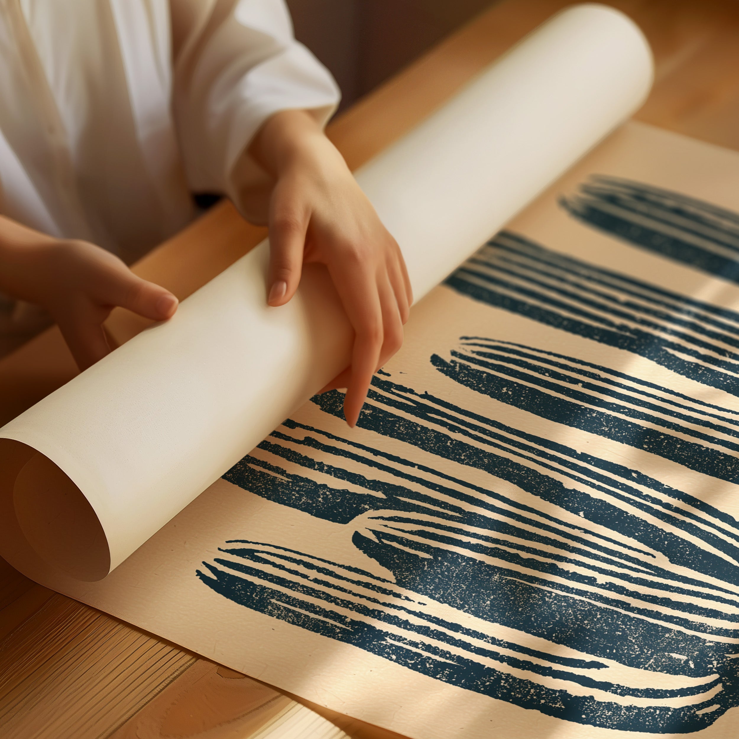 Saguaro Block Print