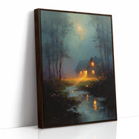 Lantern Glow Across Still Waters