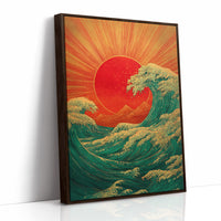 Ocean Waves Chase Rising Sun