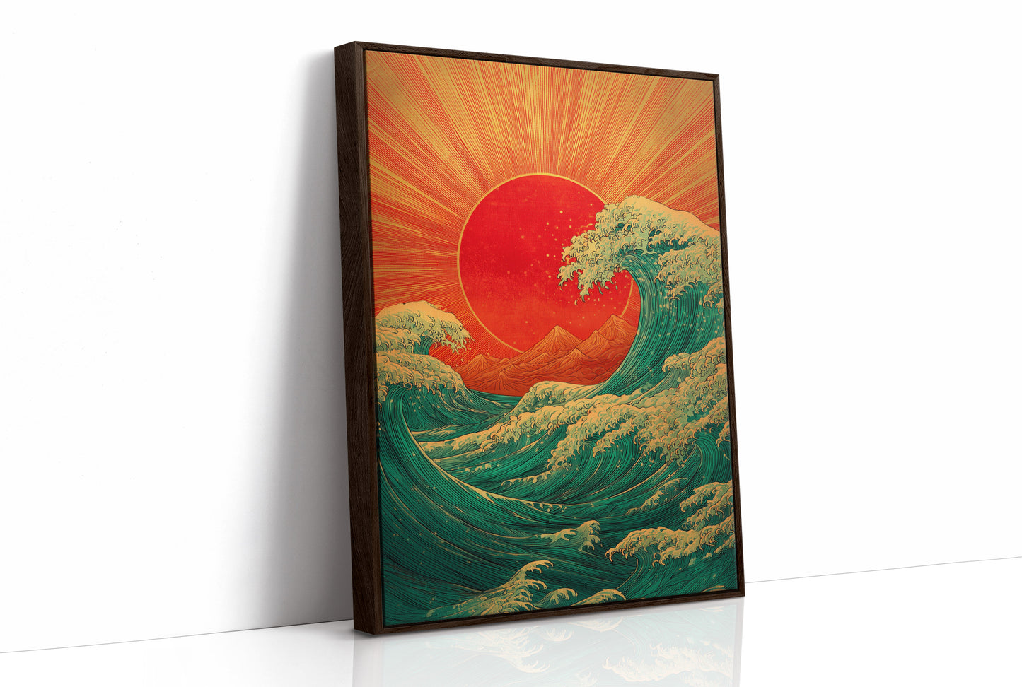 Ocean Waves Chase Rising Sun