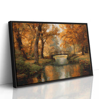 Amber Bridge Over Tranquil Waters