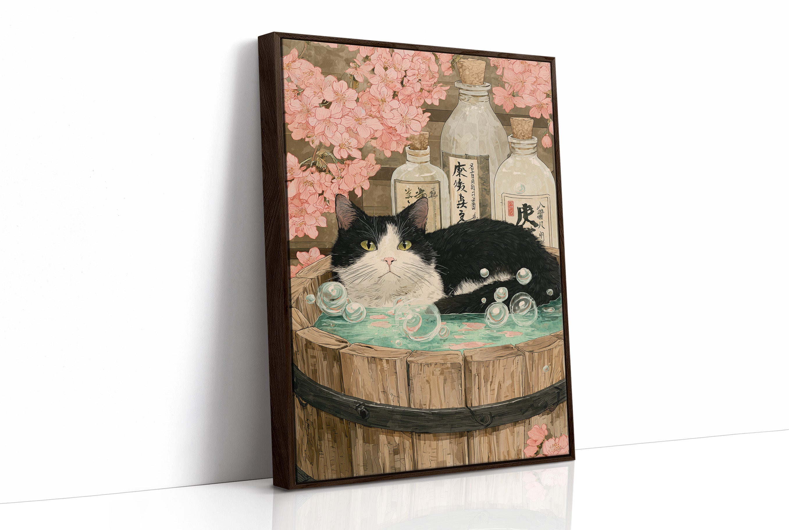 Sake Bath Under Cherry Blossoms