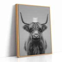 Highland Humor In Monochrome