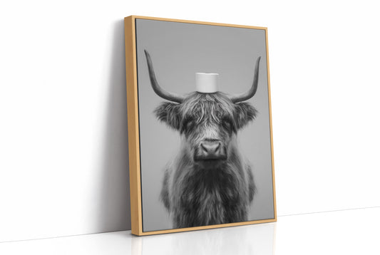 Highland Humor In Monochrome