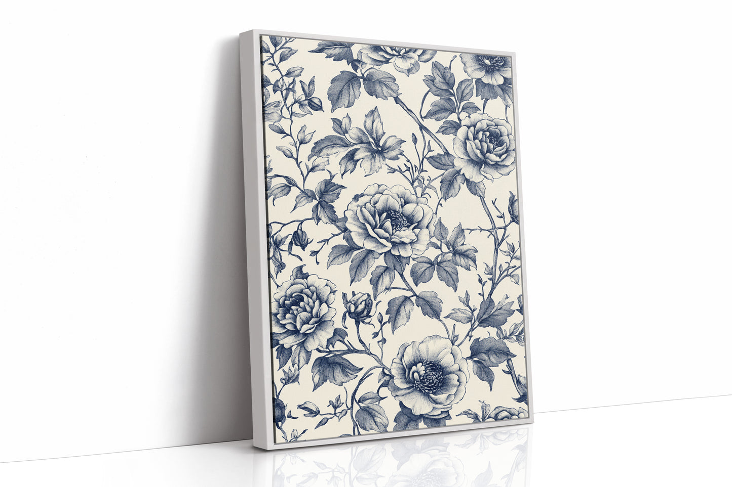 Petals' Secrets in Indigo Light