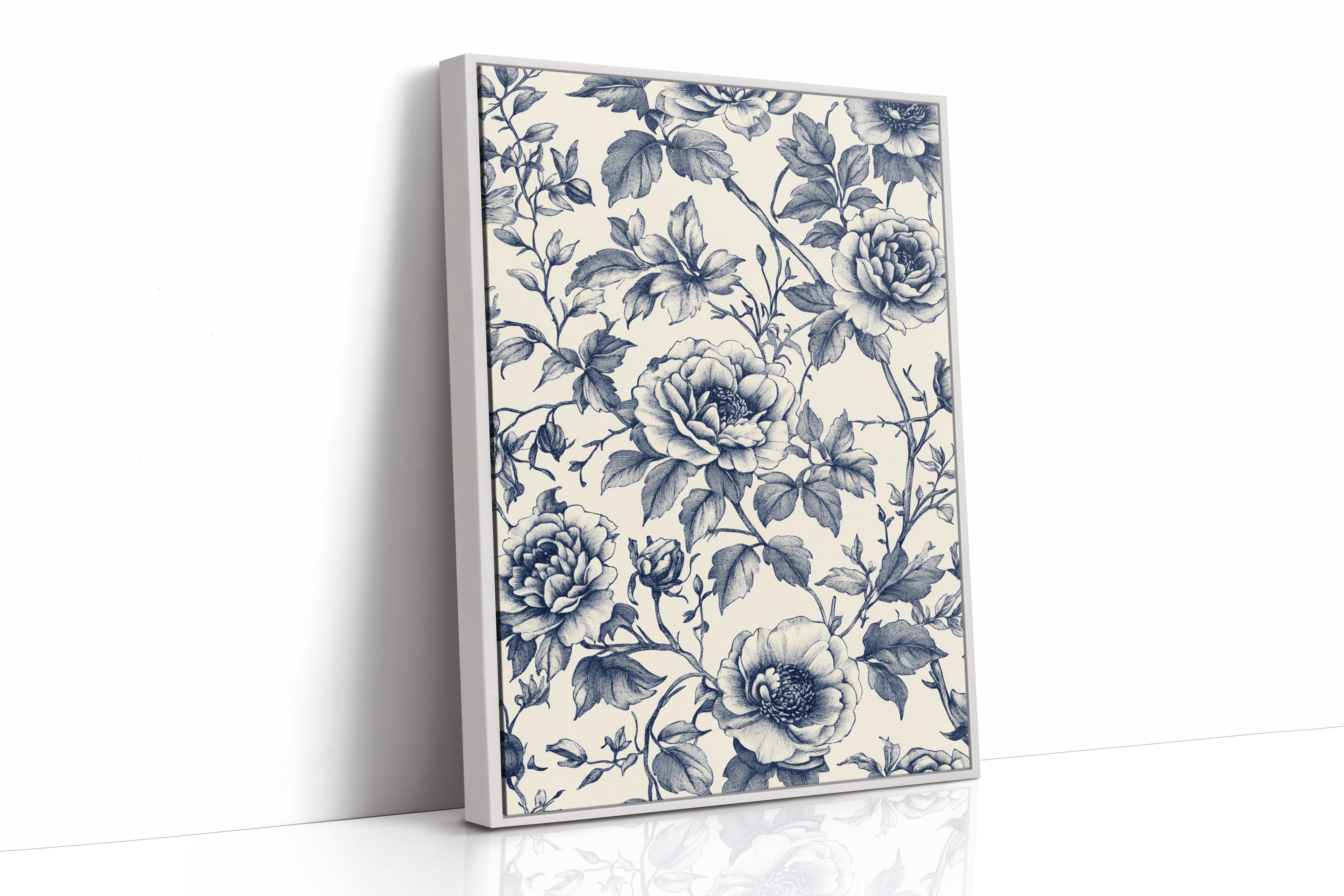 Petals' Secrets in Indigo Light