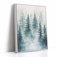 Veil of Mist Among Pines