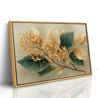 Gilded Berries on Skeleton Leaves