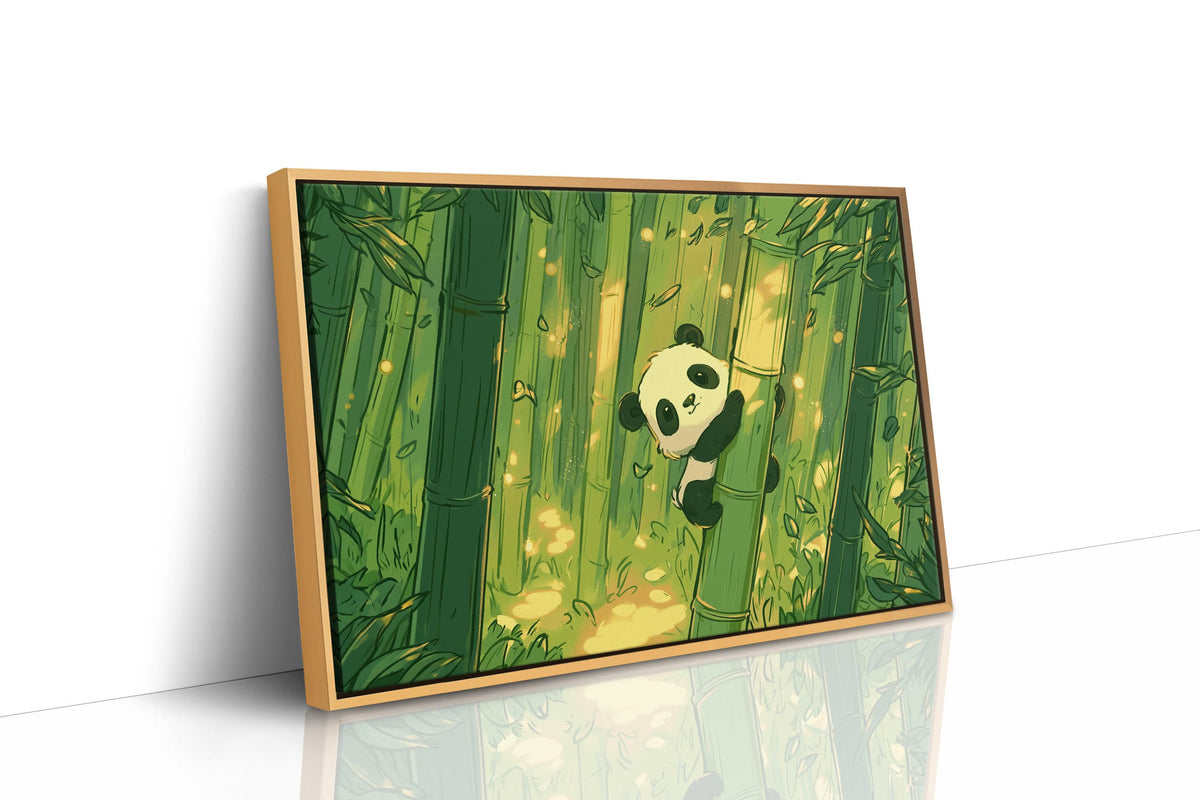 Baby Panda Bamboo Climb