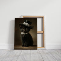 Victorian Feline In Top Hat