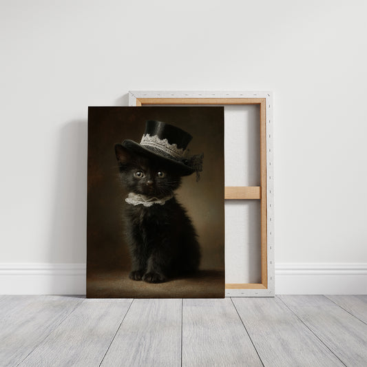 Victorian Feline In Top Hat