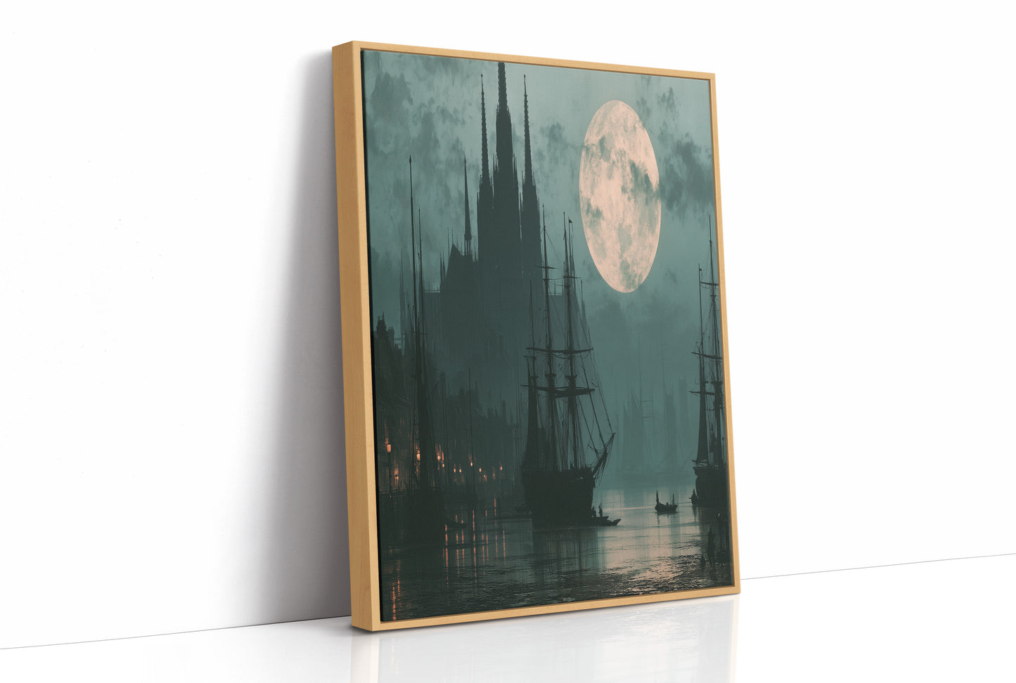Moon Over the Old Harbor