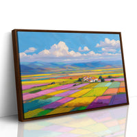 Patchwork Fields Dance In Spring