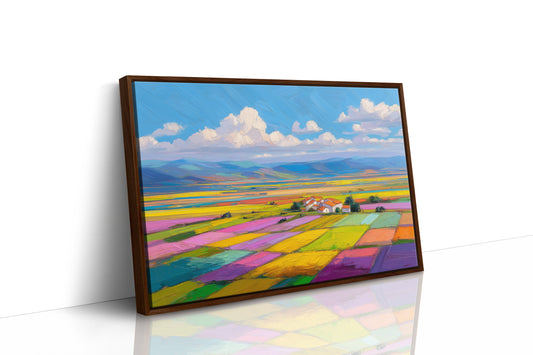Patchwork Fields Dance In Spring