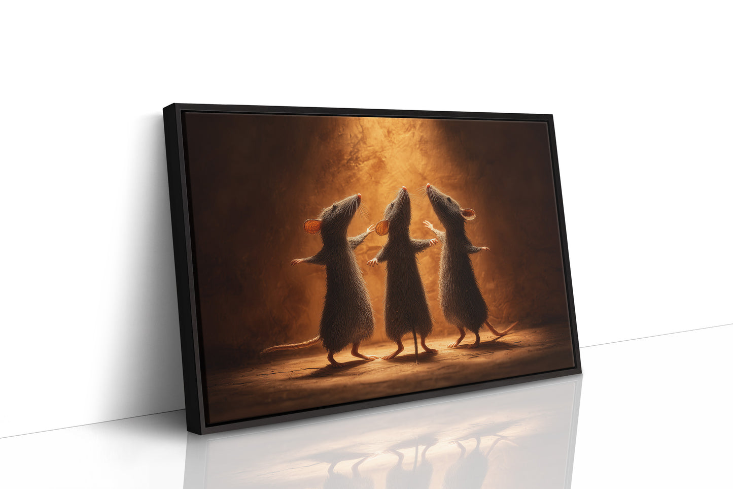 Three Mice Circle Amber Light