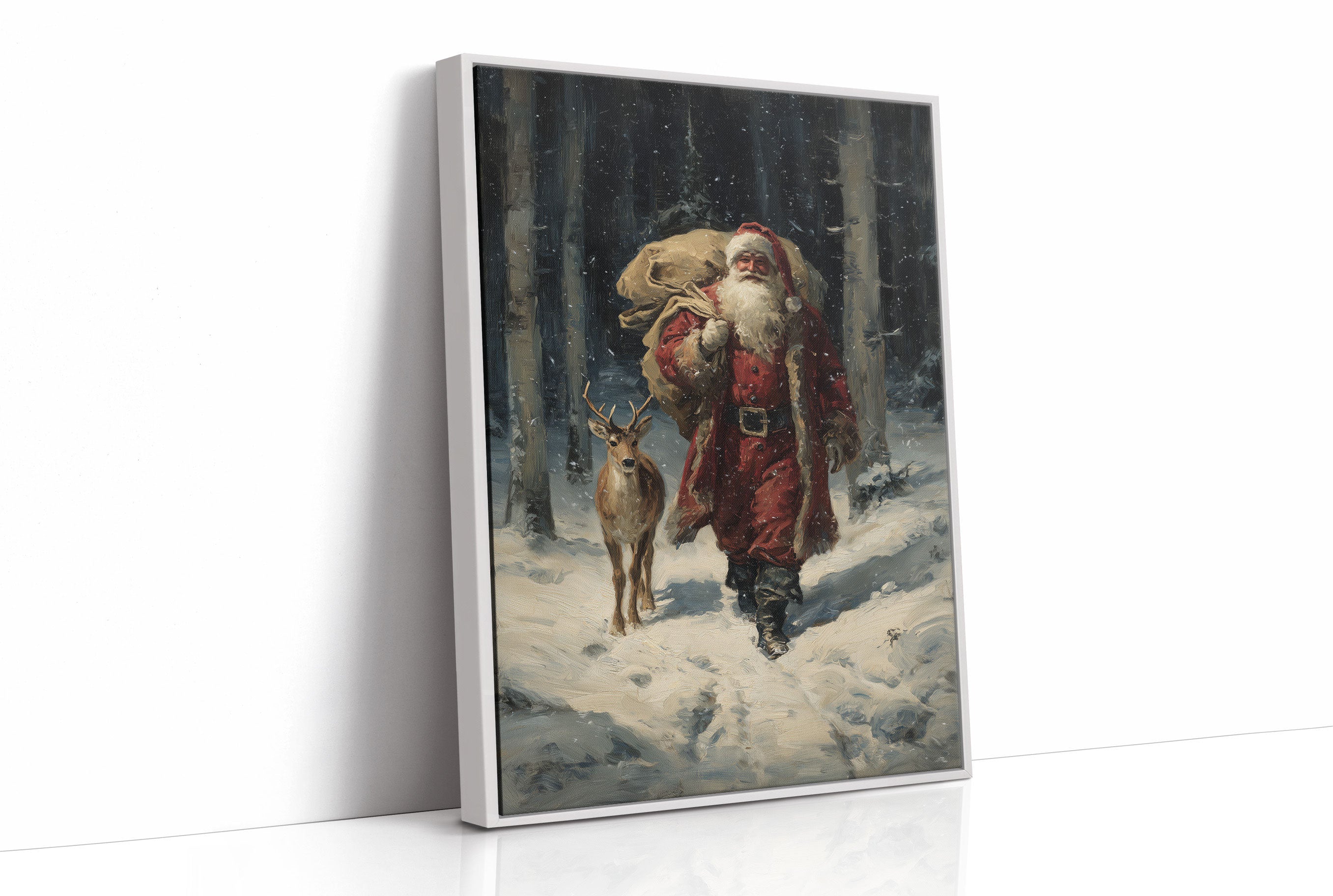 Forest Friends Share Winter's Magic