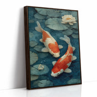 Koi Dance Below Lotus Light