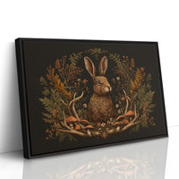 Autumn Hare Among Woodland Treasures