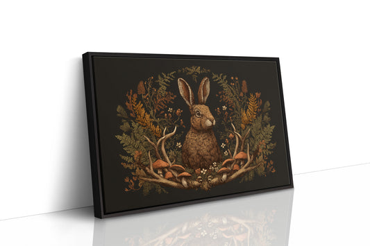 Autumn Hare Among Woodland Treasures