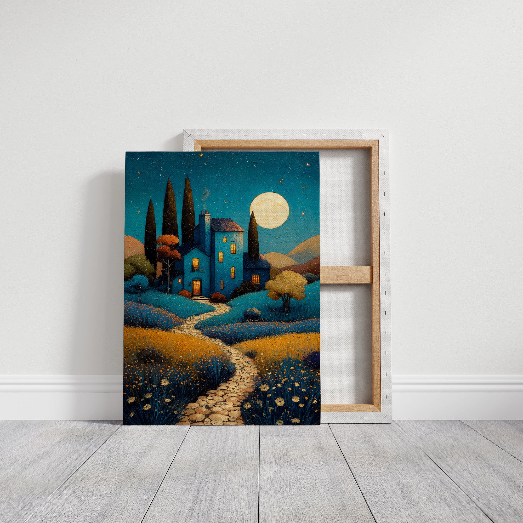 Moonlit Path To Tuscan Dreams