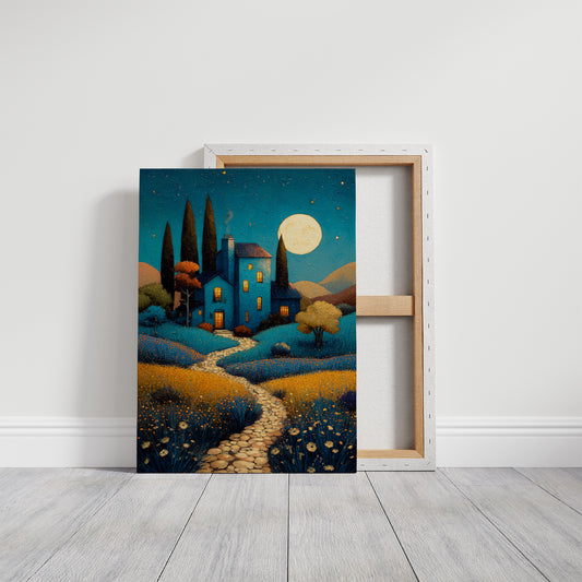 Moonlit Path To Tuscan Dreams