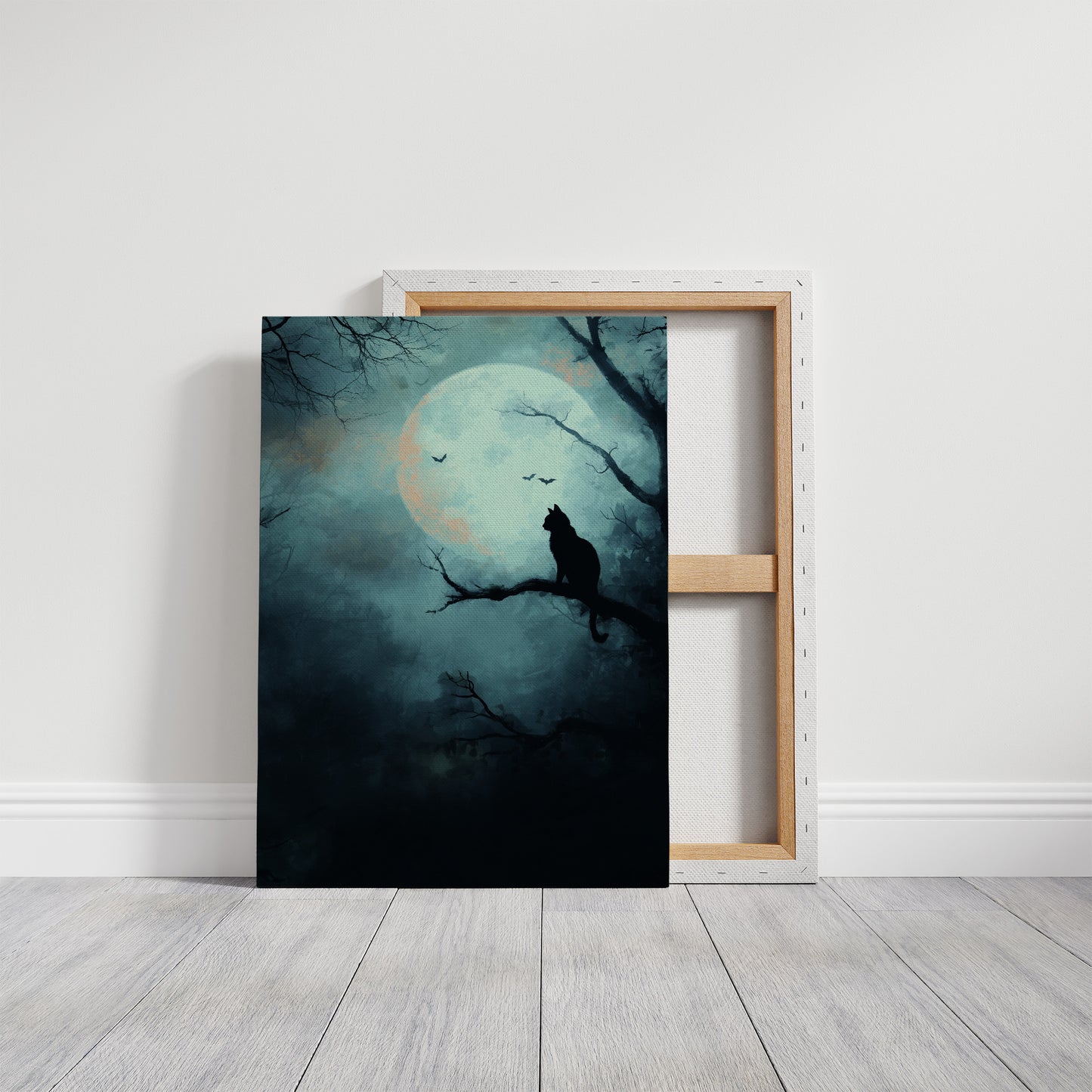 Midnight Vigil Under Lunar Glow