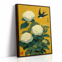 Swallow Songs Meet Summer Hydrangeas