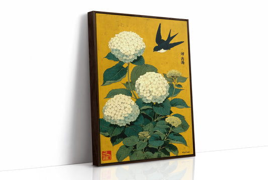 Swallow Songs Meet Summer Hydrangeas