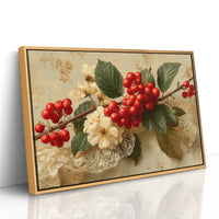 Rowan Berries on Antique Lace