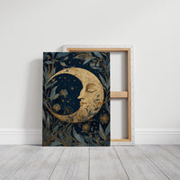 Midnight Blooms Around Lunar Face