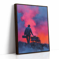 Chuckwagon Cook at Dusk