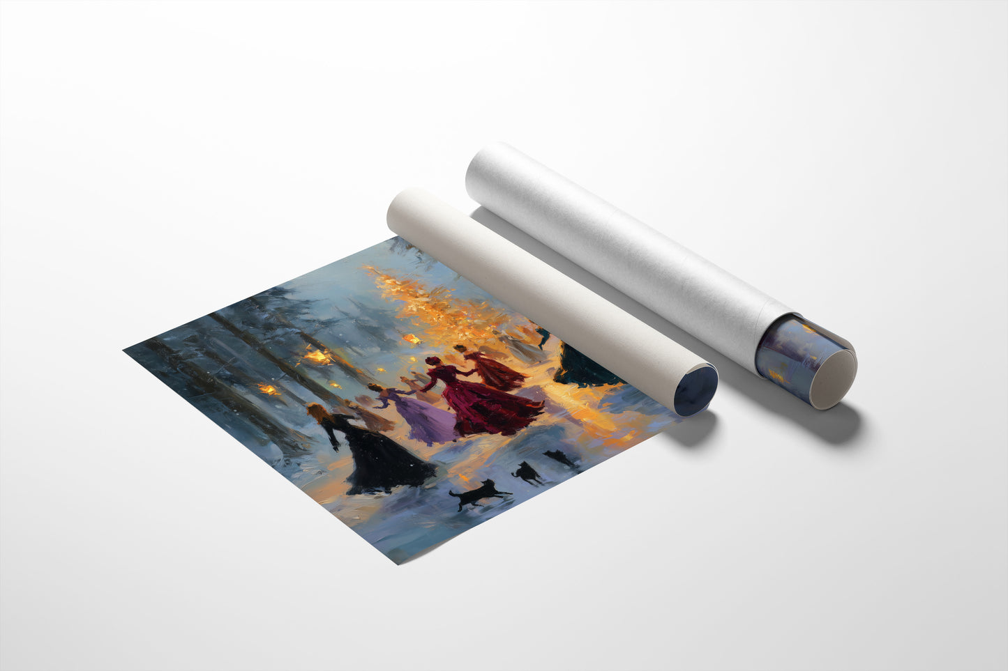 Lantern Waltz in Winter Woods