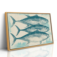 School of Tuna, Vintage Block Print