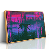 Neon Glitch Street Wanderer