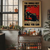 You Should Rest While You Can, Grim Reaper Wall Art