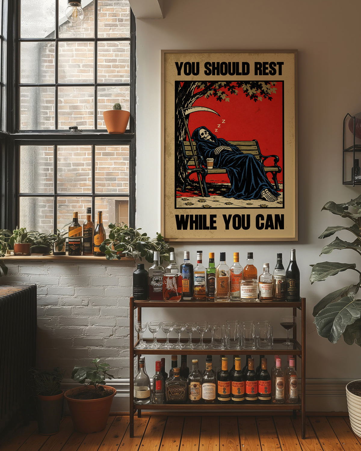 You Should Rest While You Can, Grim Reaper Wall Art