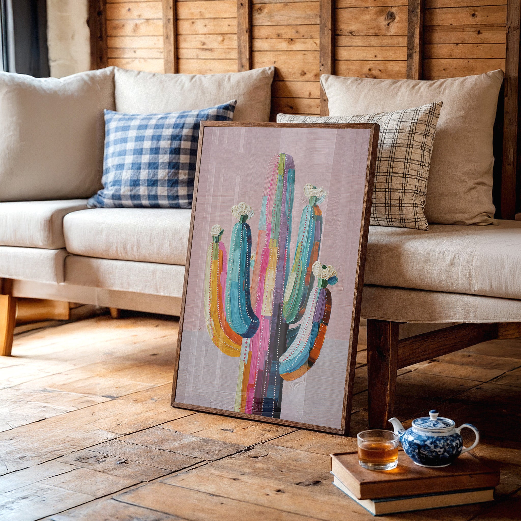 Rainbow Saguaro Tells Desert Tales