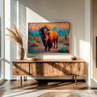 Sunset Bison Claims Desert Thunder