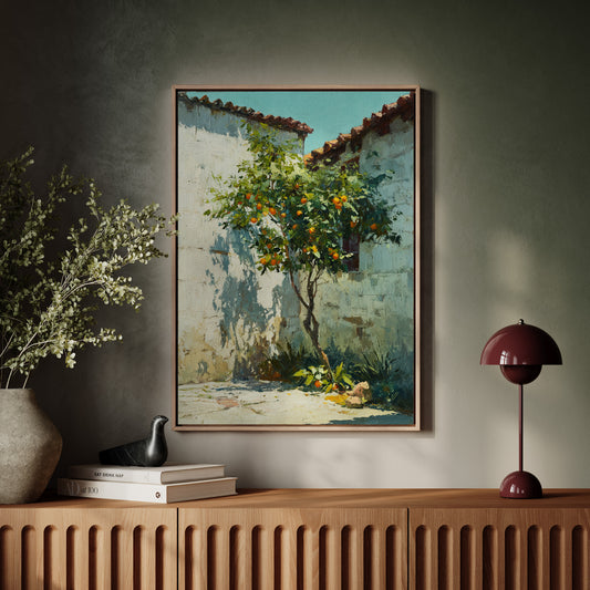 Oranges Beneath the Sunlit Wall