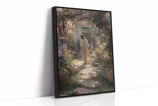 Ethereal Garden Beckons Through Morning Light