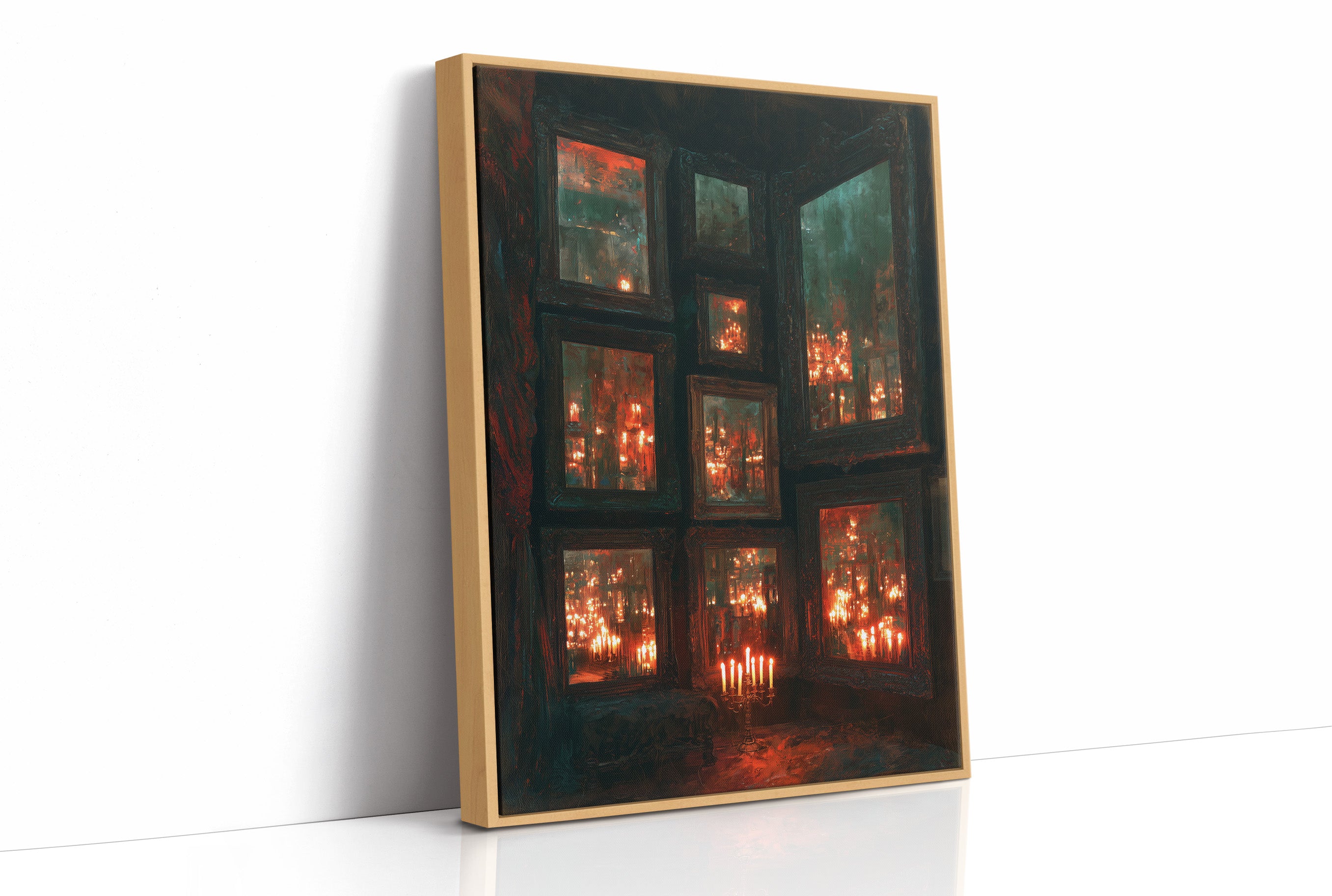 Infinite Candlelit Reflections
