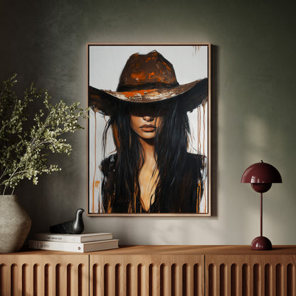 Ember Noir – Western Cowgirl Wall Art