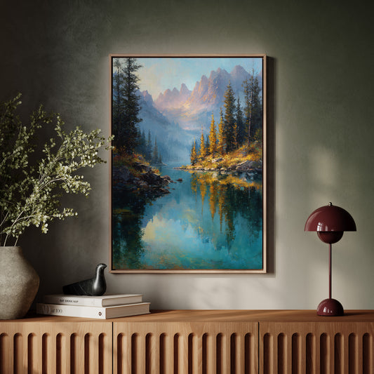 Peaks Paint Gold On Alpine Waters