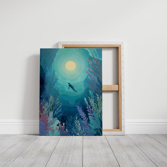 Moonlit Depths Beckon Silently