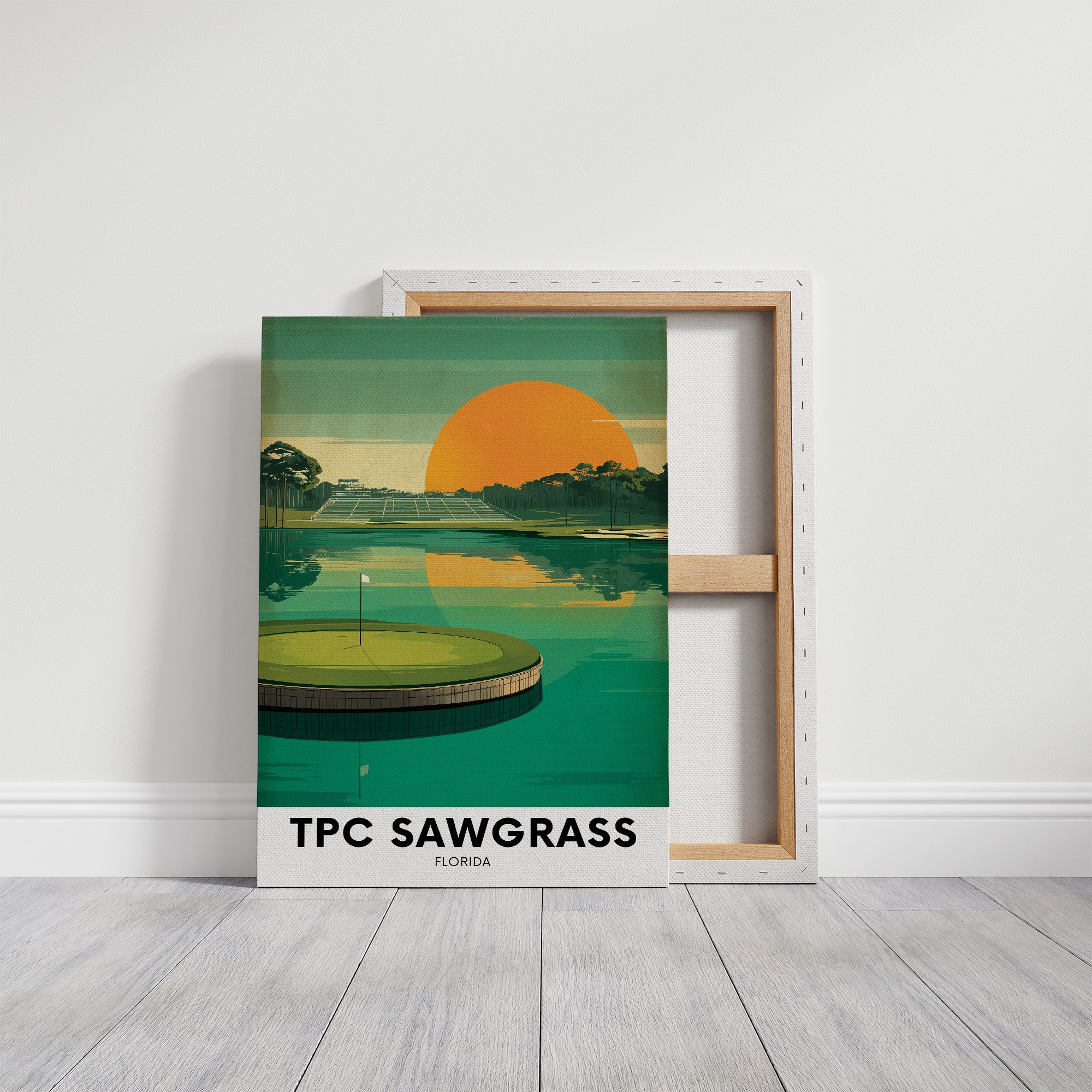 Island Green at Sunset