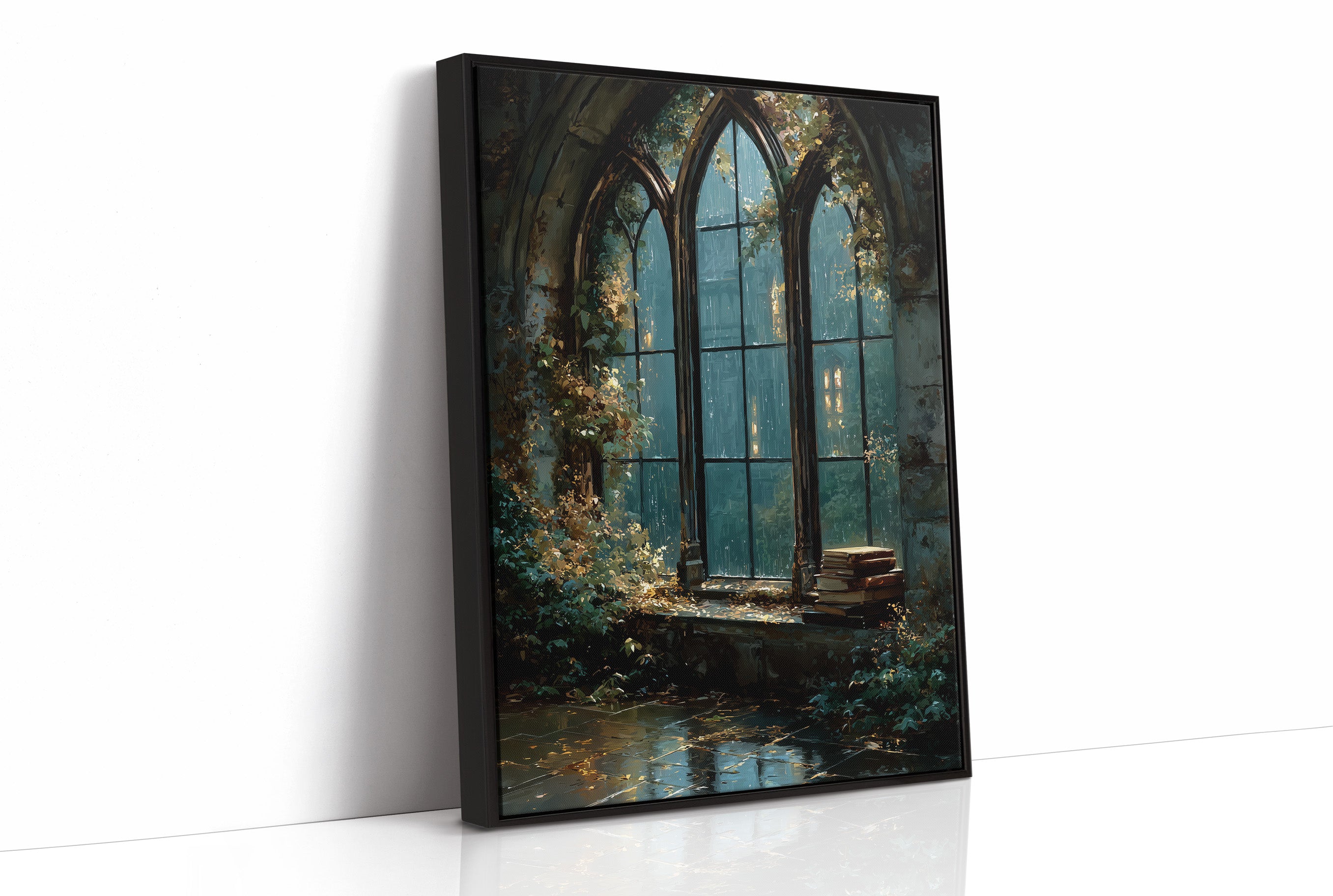 Rain on the Cloister Glass
